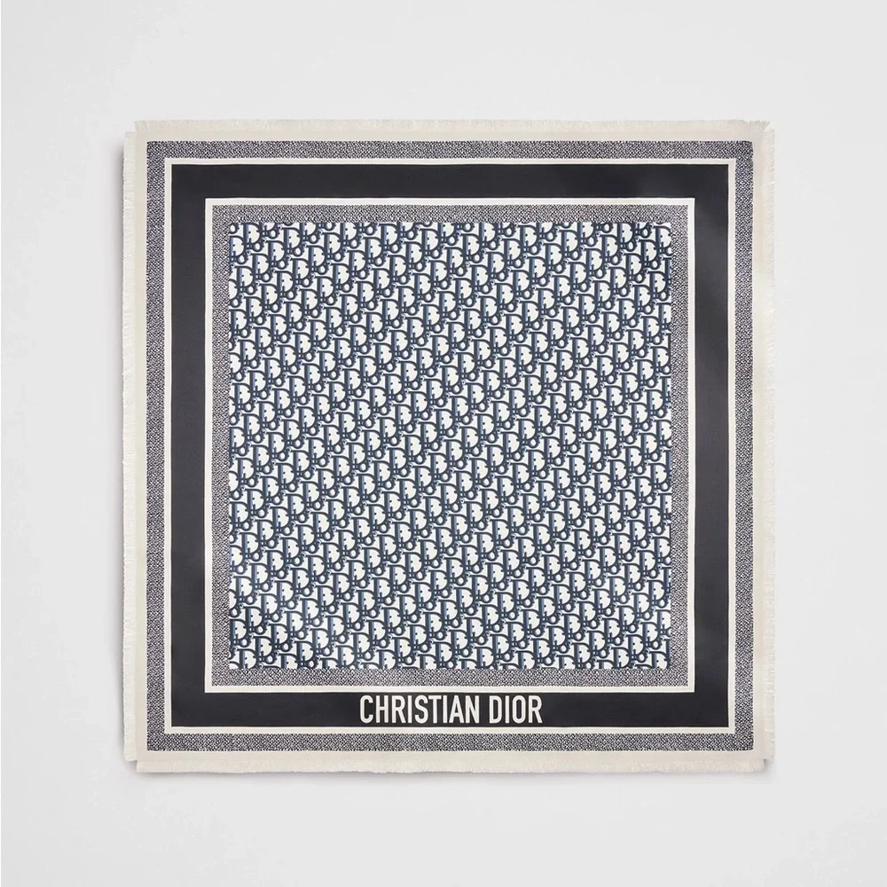 Dior Oblique Diortwin 70 Square Scarf